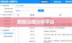 數(shù)據(jù)治理分析平臺（數(shù)據(jù)清洗、加工、規(guī)范）